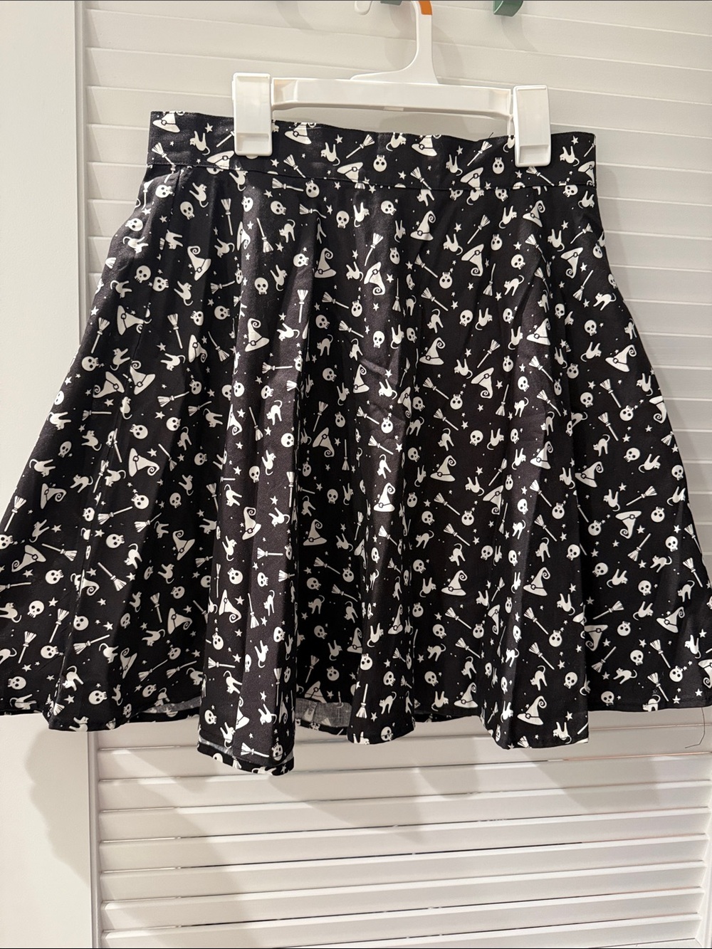 Retrolicious Halloween Witchy Glow In the Dark Skater Skirt Women’s Small